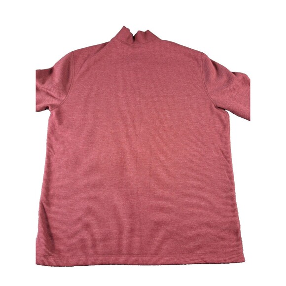 Eddie Bauer Men's 1/4 Snap Sweater Fleece Pullover TXL Fully lined snaps red - Picture 2 of 14